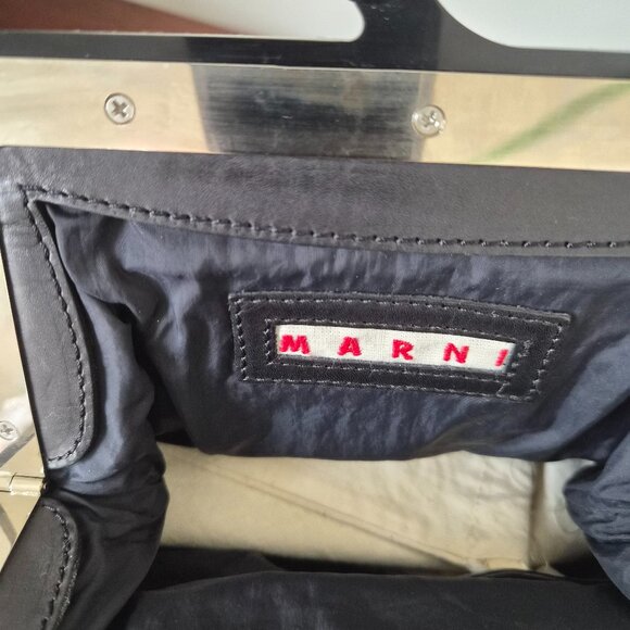 Marni Brown Clutch Bag - Picture 7 of 8